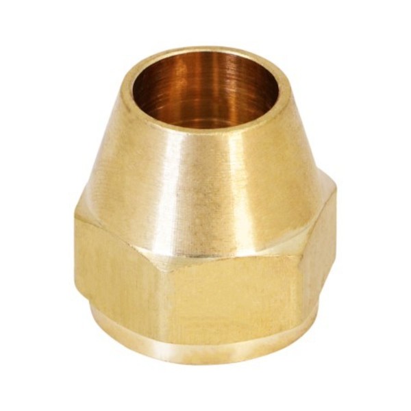Everflow 3/4"  Flat Short Nut for Flare Pipe Fittings; Brass F41S-34